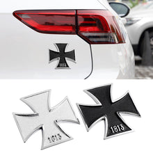 Load image into Gallery viewer, Motorcycle Car Stickers Iron Cross Chrome Metal Germany 1813 Malta Virtue Symbol Medal Cross Emblem Badge Decal Auto Car Styling