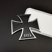 Load image into Gallery viewer, Motorcycle Car Stickers Iron Cross Chrome Metal Germany 1813 Malta Virtue Symbol Medal Cross Emblem Badge Decal Auto Car Styling