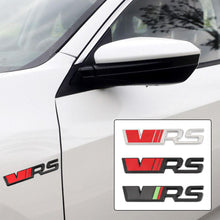 Load image into Gallery viewer, Car Sticker Rear Trunk Front Grill VRS Emblem Badge Logo For Skoda VRS Octavia 1 2 3 Rapid Kodiaq Karoq Fabia Kamiq Superb