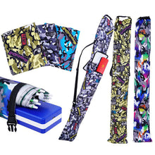 Load image into Gallery viewer, Multi-Function Portable Fishing Tackle Bag Oxford Fishing Rod Storage Bag Waterproof Umbrella Tackle Box Fishing Gear Carrier
