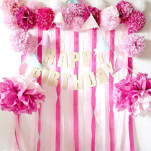 Load image into Gallery viewer, Color Crepe Paper Streamers Tissue Paper Roll Flower Craft Making Birthday Wedding Party Photography Backdrops DIY Decor Party Supplies