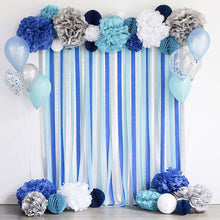 Load image into Gallery viewer, Color Crepe Paper Streamers Tissue Paper Roll Flower Craft Making Birthday Wedding Party Photography Backdrops DIY Decor Party Supplies