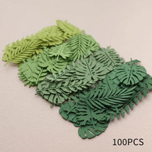 Load image into Gallery viewer, Green Tropics Leaves Confetti Safari Theme Party Theme Decorative Paper Scraps DIY Props Party Decor for Baby Shower Birthday Party