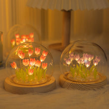 Load image into Gallery viewer, DIY Tulip Night Light Material Flower Lights Bedroom Decoration Ornaments Bedside Handmade Birthday Christmas Gift
