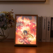 Load image into Gallery viewer, Japan Anime LED Decorative Light Painting USB Power Light Frame Dimming Simulate Sunshine Drawing Night Light Room Decor