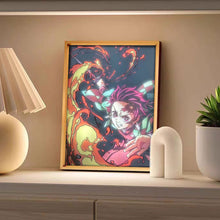 Load image into Gallery viewer, Japan Anime LED Decorative Light Painting USB Power Light Frame Dimming Simulate Sunshine Drawing Night Light Room Decor
