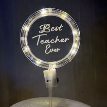 Load image into Gallery viewer, LED Cake Topper Birthday Cake Decorating Tools Valentine's Day Teachers' Day Wedding Party Cake Decoration Lighting