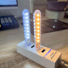 Load image into Gallery viewer, Mini Portable USB 8LED LED Night Light DC5V U Disk USB Lighting For PC Laptop Mobile Power Bank For Bedroom Decoration Reading