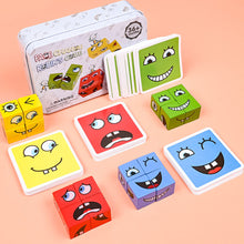 Load image into Gallery viewer, Kids Magic Face Change Cube Game Toy Face Changing Building Blocks Board Game Montessori Expression Puzzle Toys Educational Match Toy