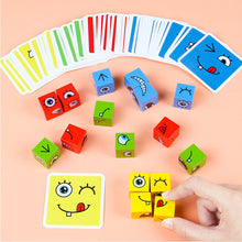 Load image into Gallery viewer, Kids Magic Face Change Cube Game Toy Face Changing Building Blocks Board Game Montessori Expression Puzzle Toys Educational Match Toy