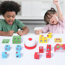 Load image into Gallery viewer, Magic Face Changing Cube Game Board Game Wood Puzzle Montessori Expression Wooden Blocks Interactive Games Kids Toys Gift