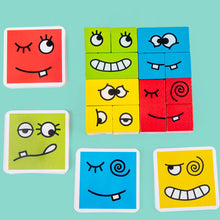 Load image into Gallery viewer, Magic Face Changing Cube Game Board Game Wood Puzzle Montessori Expression Wooden Blocks Interactive Games Kids Toys Gift