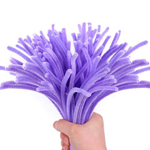 Load image into Gallery viewer, 100pcs Chenille Stem Pipe Kids DIY Creative Toys Chenille Sticks Cleaners Kindergarten Educational Handmade Material Plush Strips