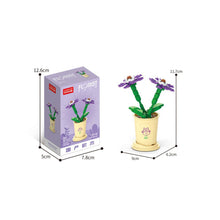 Load image into Gallery viewer, Potted Plants Building Block Flowers By Coffee Cup 12 Zodiac Animals Sign Birthday Gift Flower Bouquet Girl Toy Valentine's Day Gift