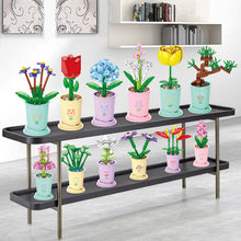 Load image into Gallery viewer, Potted Plants Building Block Flowers By Coffee Cup 12 Zodiac Animals Sign Birthday Gift Flower Bouquet Girl Toy Valentine's Day Gift