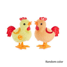 Load image into Gallery viewer, Plush Wind Up Chicken Jumping Walking Hopping Cartoon Plush Chicken Clockwork Rabbit Walking Chicks Toys Baby Playing Toy