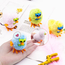 Load image into Gallery viewer, Plush Wind Up Chicken Jumping Walking Hopping Cartoon Plush Chicken Clockwork Rabbit Walking Chicks Toys Baby Playing Toy