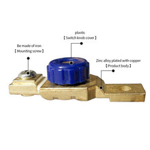 Load image into Gallery viewer, Motorcycle Battery Terminal Link Quick Cut-off Switch Rotary Disconnect Isolator For Car Truck Battery Parts