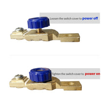 Load image into Gallery viewer, Motorcycle Battery Terminal Link Quick Cut-off Switch Rotary Disconnect Isolator For Car Truck Battery Parts