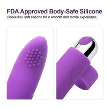 Load image into Gallery viewer, Medical Grade Silicone Rechargeable Finger Egg Skipping Vibrator Female Sex Toy Travel Mini Portable Sex Toys