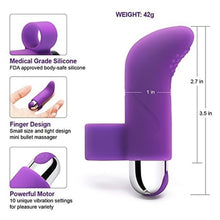 Load image into Gallery viewer, Medical Grade Silicone Rechargeable Finger Egg Skipping Vibrator Female Sex Toy Travel Mini Portable Sex Toys