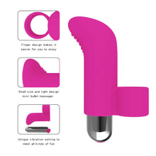Load image into Gallery viewer, Medical Grade Silicone Rechargeable Finger Egg Skipping Vibrator Female Sex Toy Travel Mini Portable Sex Toys