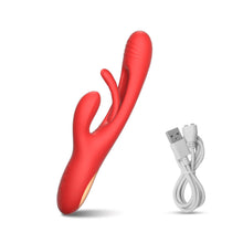 Load image into Gallery viewer, Finger Double Head 3 Point Vibrating Stick Women's Masturbation Device Women's Special Automatic Bead Turning Fun Toy