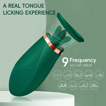 Load image into Gallery viewer, Tongue Licking Vibrator for Women Green AV Stick Massage Magnetisches Vibrating Licking Tongue Masturbator Sex Toy