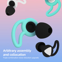 Load image into Gallery viewer, Removable Soundproof Fish Fin Silicone Earplugs Silicone Sleep Ear Plugs Soft Anti-Noise Sponge Sleeping Earplugs