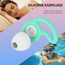 Load image into Gallery viewer, Removable Soundproof Fish Fin Silicone Earplugs Silicone Sleep Ear Plugs Soft Anti-Noise Sponge Sleeping Earplugs