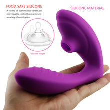 Load image into Gallery viewer, 2 in 1 Sucking Vibration Massage Stick 10 Frequency Wearable Waterproof Vagina Massager Masturbation Sex Toy