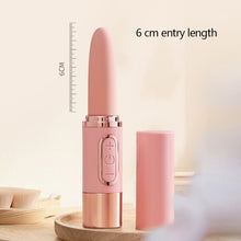 Load image into Gallery viewer, Skin-friendly Silicone Vibrator Waterproof Mini Portable Lipstick Shaped Women Masturbation Stick Sex Toy