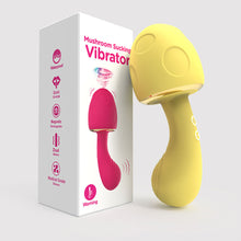 Load image into Gallery viewer, Mushroom Soft Silicone Sucking Vibrator Heating Waterproof 10 Frequency Sucking Vibration Masturbator Sex Toy