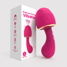 Load image into Gallery viewer, Mushroom Soft Silicone Sucking Vibrator Heating Waterproof 10 Frequency Sucking Vibration Masturbator Sex Toy
