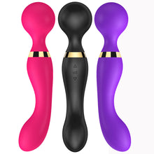 Load image into Gallery viewer, Silicone Double Head Vibrator 360° Rotation 20 Frequency Waterproof Vibration Masturbation Massager for Women
