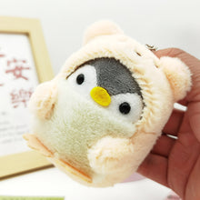 Load image into Gallery viewer, Cute Cartoon Penguin Stuffed Plush Dolls Toys Key Ring Bag Pendant Kids Toy Birthday Gifts Mini Animal Plush Doll Keychain