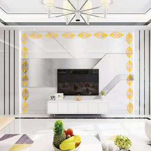 Load image into Gallery viewer, 10pcs Wall Border Acrylic Mirror Sticker Wall Art Home DIY Decoration Mirror Wall Stickers Home Office Decor 7*7cm/12*12cm