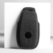 Load image into Gallery viewer, Car Remote Key Case Suede Leather Cover Shell Accessories For Mercedes Benz C E S G R Class GLS GLA GLK GLC CLS CLA AMG W204 W205 W212 W463 W176 E300 E200 C260 A200
