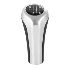 Load image into Gallery viewer, Car 5/6 Speed Gear Shift Knob Carbon Fiber Bright Matte Silver for BMW 1 3 5 6 Series E46 E53 E60 E61 E63 E65 E81 E82 E83 E87 E90 E91 E92 X1 X3 X5
