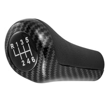 Load image into Gallery viewer, Car 5/6 Speed Gear Shift Knob Carbon Fiber Bright Matte Silver for BMW 1 3 5 6 Series E46 E53 E60 E61 E63 E65 E81 E82 E83 E87 E90 E91 E92 X1 X3 X5