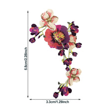 Load image into Gallery viewer, Embroidery Peony Flower Patch Applique DIY Crafts Stiker for Dress Bag Clothes Accessories Badges Sew On DIY Clothing Accessories