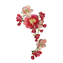 Load image into Gallery viewer, Embroidery Peony Flower Patch Applique DIY Crafts Stiker for Dress Bag Clothes Accessories Badges Sew On DIY Clothing Accessories