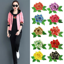 Load image into Gallery viewer, Embroidery Flower Patch Applique DIY Crafts Stiker for Dress Bag Clothes Accessories Badges Sew On DIY Clothing Accessories