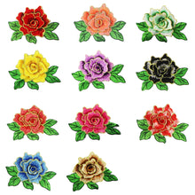 Load image into Gallery viewer, Embroidery Flower Patch Applique DIY Crafts Stiker for Dress Bag Clothes Accessories Badges Sew On DIY Clothing Accessories