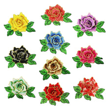 Load image into Gallery viewer, Embroidery Flower Patch Applique DIY Crafts Stiker for Dress Bag Clothes Accessories Badges Sew On DIY Clothing Accessories