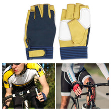 Load image into Gallery viewer, Half Finger Sheepskin Safety Protection Labor Protection Gloves Breathable Anti-Slip Wear-Resistant Outdoor Work Gloves For Riding Gardening Transport Handling
