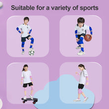Load image into Gallery viewer, 1 Pair Candy Color Children's Sports Knee Pads Running Basketball Scooter Anti-Fall Kneepads Lightweight Breathable Outdoor Activities Protection