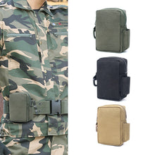 Load image into Gallery viewer, EDC Tactical Molle Camo Fanny Bag Outdoor Waterproof Nylon Change Key Cigarette Pack Multifunctional Military Accessory Hiking Hunting Bag