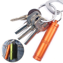 Load image into Gallery viewer, 1PC Capsule Outdoor Aviation Aluminum Alloy Waterproof Can EDC Portable Pill Sealed Box Outdoor Survival Emergency Water Bottle