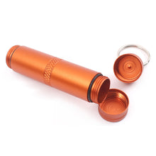 Load image into Gallery viewer, 1PC Capsule Outdoor Aviation Aluminum Alloy Waterproof Can EDC Portable Pill Sealed Box Outdoor Survival Emergency Water Bottle